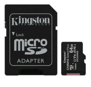 Kingston 64GB MicroSD SDHC SDXC Class10 UHS-I Memory Card 100MB/s Read 10MB/s Write with standard SD adaptor