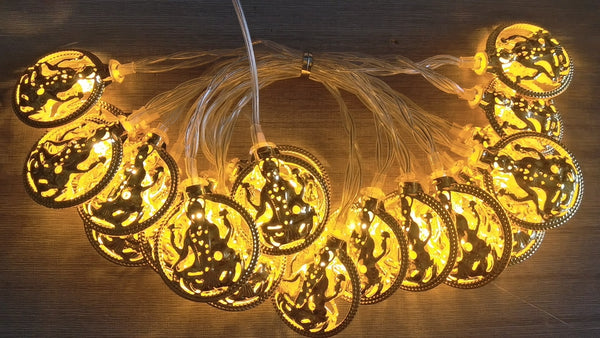 Konsalz LED String Lights India Diwali Lamp Laxmi Idol - Warm White Colour String Lights for Holiday Decoration, Home