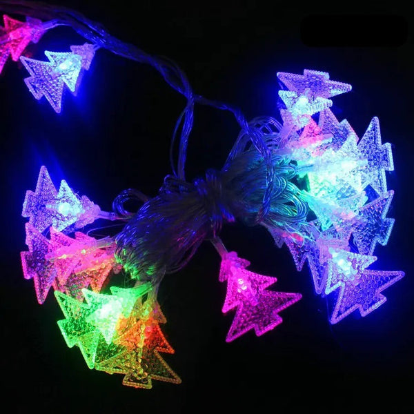 Konsalz 3M LED Christmas Tree Shaped String Light - Indoor/Outdoor Holiday Home Decoration - USB Operated - Energy Efficient - Perfect for Home, Garden, Parties, Christmas, Multicolour