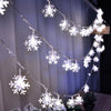 Konsalz Snowflake LED String Lights USB 3M, Cool Fairy Lights for Valentine's Day and Home Decor, Decoration Curtain Lights for Outdoor and Indoor Party, IP65 Waterproof, Multicolour - Konsalz