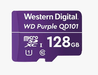 Western Digital WD Purple 128GB MicroSDXC Card  for Surveillance IP Cameras mDVRs NVR Dash Cams Drones
