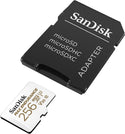 SanDisk 256GB Max Endurance microSDHC UHS-I C10 U3 V30 100MB/s R, 40MB/s W SD adaptor 10Y
