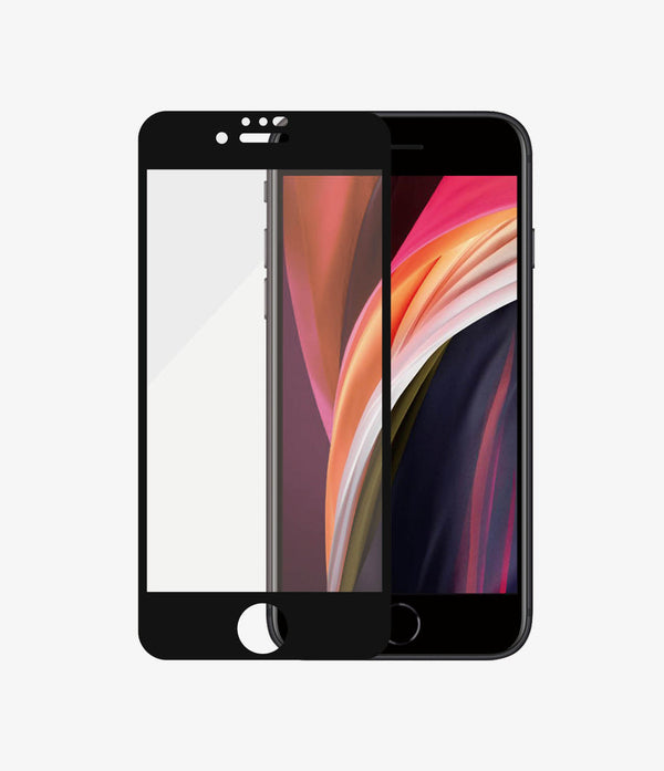 PanzerGlass iPhone 6/6s/7/8/SE (2020) - Antibacterial Screen Protector -  Full frame coverage, Rounded edges