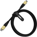 Otterbox USB 3.2 Gen 1 Cable Straight - to - Straight Black Shimmer - Usb - C to Usb - C (78-80212) - Premium Fast Charge Cable