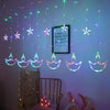 Konsalz LED String Lights, USB 3M Star and Diya Lights for Christmas and Home Decor, Decoration Curtain Fairy Lights for Outdoor and Indoor Party - Konsalz